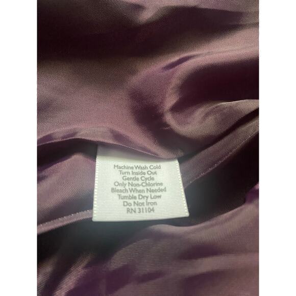 Kim Rogers Petite PXL Quilted Plum Jacket Women’s Coat Purple Polyester - Picture 3 of 8